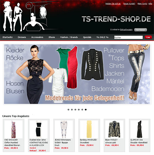 ts-trens-shop.de E-Commerce